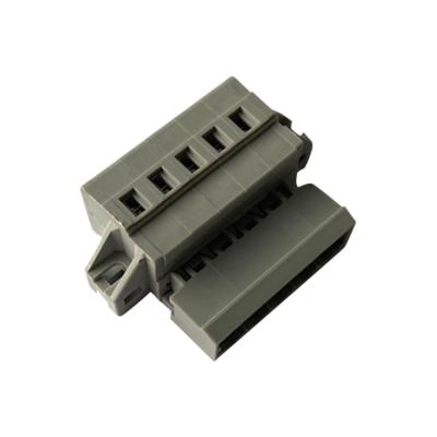 China Professional cheap spring power terminal block plug-in spring screwless terminal block connector for sale