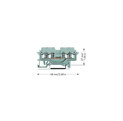 China PA66 Motor Accessories Promotional Good Quality Rail Mounted Miniature Terminal Blocks for sale