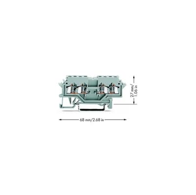 China Professional Manufacture PA66 Wire Wrap Cheap Rail Mounted Miniature Terminal Blocks for sale