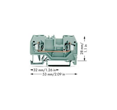 China Newest Design PA66 Low Voltage Terminal Block Top Quality Miniature Rail Mounted Terminal Blocks for sale