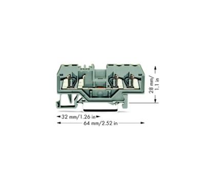 China PA66 New Type Top Sale Terminal Block Couple Rail Mounted Miniature Terminal Blocks for sale