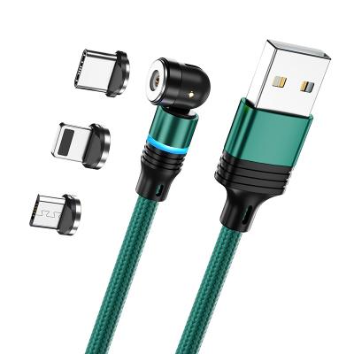 China Wholesale MP3/MP4 Player On Stock 1M/2M Magnetic Charging Cable 540 Degree Free Rotation 3 In 1 USB Charger 2.4A Mobile Phone Accessories Cheap for sale