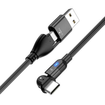 China New Arrival Mobile Phone Palladium 60W 1M/2M 180 Degree Free RotateType C Cable USB C Fast Charging Data For Laptop Phone Charging Cheap Price for sale