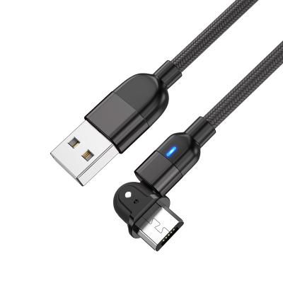 China High Quality Mobile Phone 3A Degree Free Spin Cable 180 Micro Quick Charging Nylon Braided USB Data Cable For Power Charging Cheap Price for sale