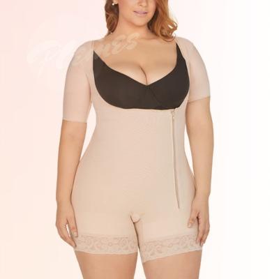 China Antibacterial Women Body Shaper Butt Lifter Hook and Eye Closure Bust Tummy Control Open Fajas Colombianas Shapewear for sale