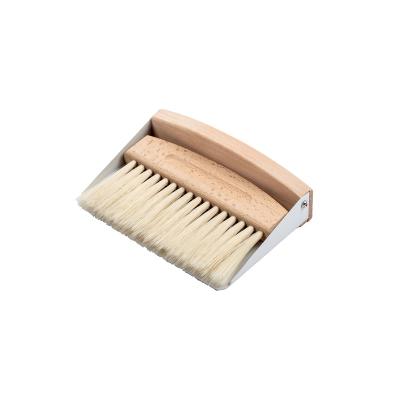 China Viable Mopanda Crafted Dustpan and Floor Brush FSC Certified Beech Wood Table Brush for sale