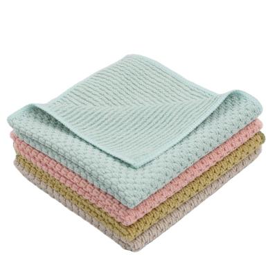 China Custom Made Lint Free Microfiber 80 Polyester 20 Polyamide Towel Kitchen Cleaning Towel Waffle Microfiber Fabric for sale