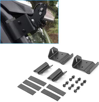 China Roof Windshield Front Pillar Cube Light Mount 50 Inch LED Light Bar Aluminum Top Bracket For Polaris Ranger for sale