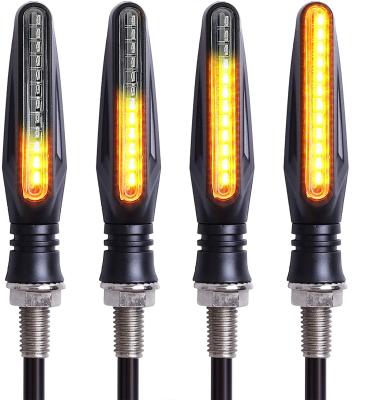 China ABS Universal Motorbike Indicators 12V 4Pcs Turn Signal Lights Motorcycle Overflowing Turn Indicator for sale