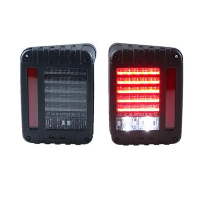 China Durable black ABS housing new style plug and play led tail light rear mount led taillight for Jeep Wrangler JK for sale