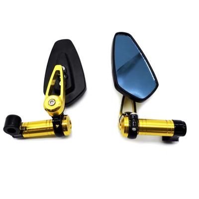 China Universal Plastic Side Mirror ABS Motorcycle CNC Rearview Bar End Mirror for sale