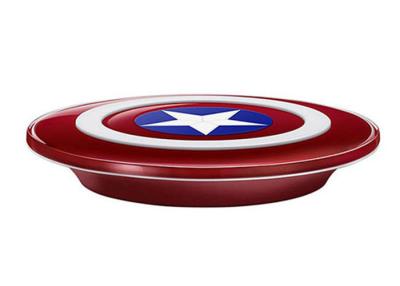 China Qi Enabled Phones External Battery Charger  Ironman Captain America Design for sale