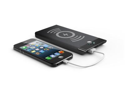 China Fast Qi Charger , Mobile Phone Wireless Charger Usb Cable Power Bank 5000mAh for sale