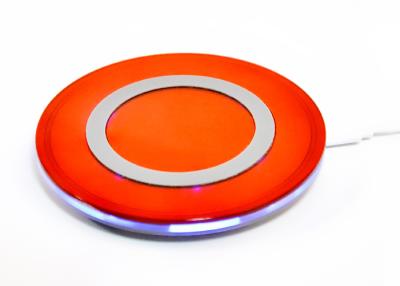 China Round Mini Universal Qi Wireless Charging Pad Indoor 105 * 10 mm CE / FCC for sale