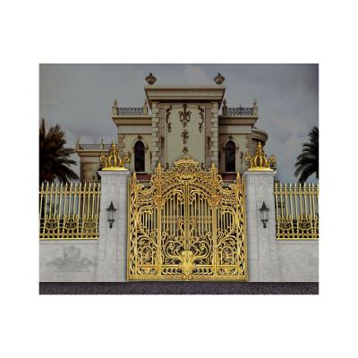 China Factory Hot Sales Nice Looking Ornamental Aluminum Garden Gate Easily Assembled for sale