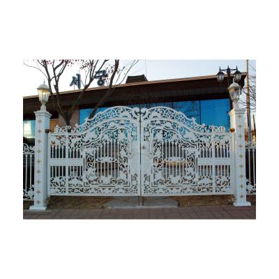 China Easily Assembled Front Double Swing Aluminum Alloy Entry Door OEM/ODM Available for sale