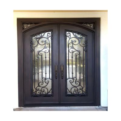 China 2021 Most Durable Modern And Wide Range Of Styles Wrought Iron Door Available for sale