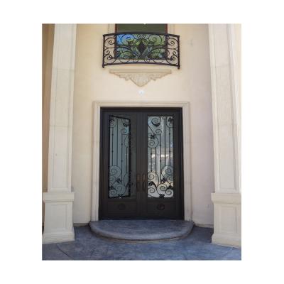 China Modern Supply High Quality Iron Grill Door Catalog Design Wrought Iron Interior Doors for sale