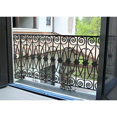 China Modern Hot Selling Easily Assembled Ornamental Safety Wrought Iron Railing for sale