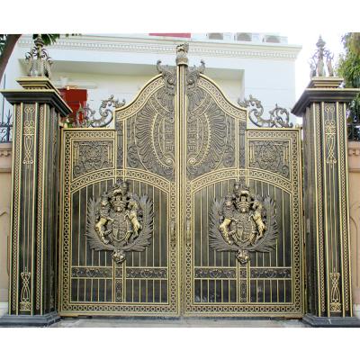 China Durable Promotional Fashion Solid Vacuum Security Wrought Iron House Door for sale