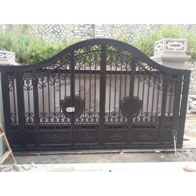 China Wholesale Top Quality Durable Manufacturer Customized Size Sliding Wrought Iron Garden Gate for sale