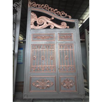 China Factory Price Customization Durable Decorative Wrought Iron Gate Private Driveway for sale