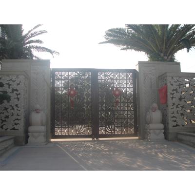 China Durable Hot Sale Good Quality Metal Frame Eco Friendly Wrought Iron Door for sale