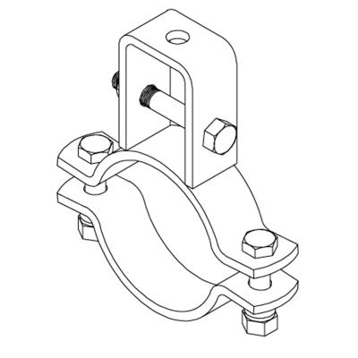 China Construction area pipe tie pipe support support clamp for bracing pipe against swaying and seismic disturbance for sale