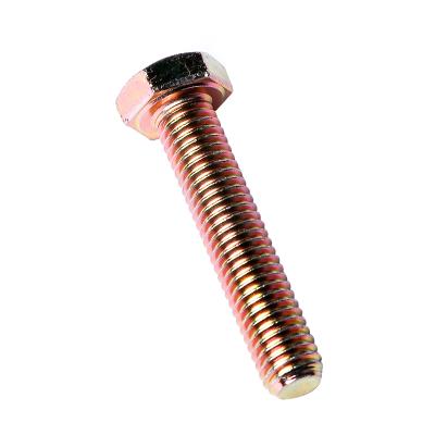 China Steel Hex Bolts 4.8 Nuts M9 8.8 Manufacturing Price Color Zinc Plating Bolt And Nut for sale