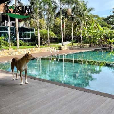 China Modern Wood Plastic Composite Artificial Decking Timber for sale