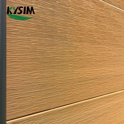 China Easily Assembled Cheap Prefabricated Materials Wood Exterior Wpc Fence Panels for sale