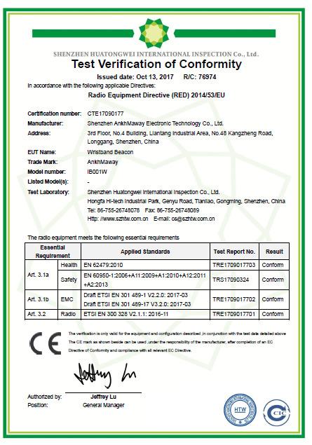 CE - Shenzhen AnkhMaway Electronic Technology Co., Ltd.