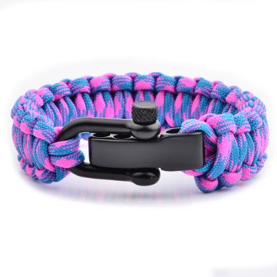 China Paracord Rope Emergency Camping Survival Bracelet for Outdoor 20.00cm * 3.00cm * 1.00cm for sale