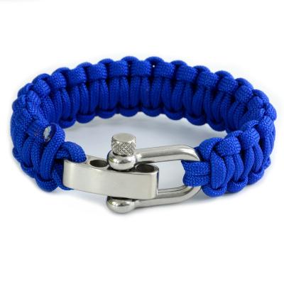 China Custom Adjustable Paracord Survival Bracelet Perfect for Outdoor Survival Situations for sale