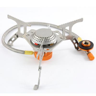 China Used for Outdoor Camping 3000W Stainless Steel Portable Gas Stove Foldable Burner for sale