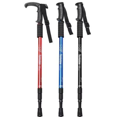 China Outdoor Hiking Walking Stick with 3 Section Aluminum Alloy Trekking Pole 90-135cm for sale