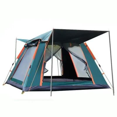 China Tienda de campamento automática a medida Revestimiento de plata de poliéster a prueba de agua para el exterior familiar en venta