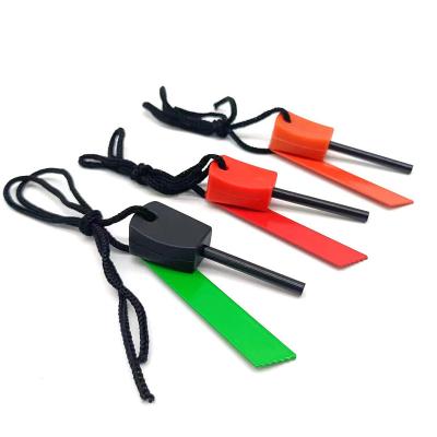 China Portable Outdoor Mini Survival Tool Magnesium Feuerstarter Flint Rod Versandkosten zu verkaufen