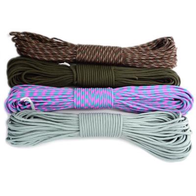 China 100ft Outdoor Survival 550 Paracord Polyester 4mm Paracord Seil zu verkaufen