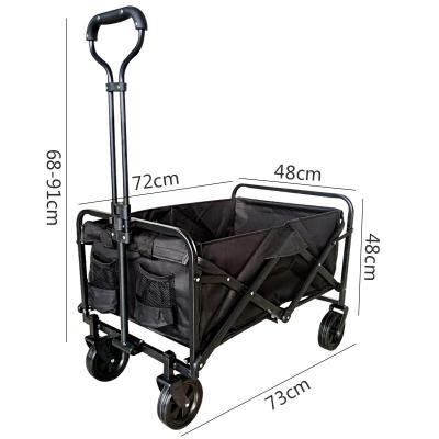 China Customized Oxford Outdoor Portable Camper Trailer Aluminum Folding Wagon Trolley Cart for sale