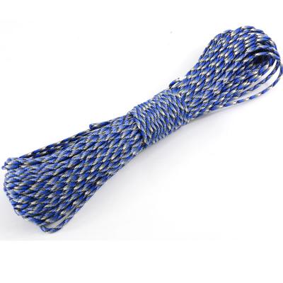 China 7 Inner Strand Standard 100FT Outdoor Gear 550 Paracord 4mm Polyester Parachute Cord Rope for sale