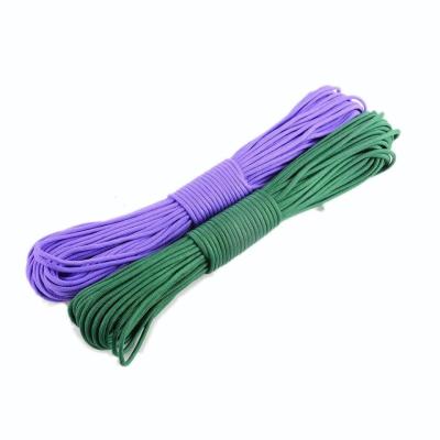 China Outdoor Camping Emergency 550lbs Breaking Strength 4mm Polyester Parachute Cord Rope for sale