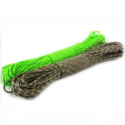 China Typeiii 550 Polyester 4mm Paracord with 7 Inner Strand 100FT for sale