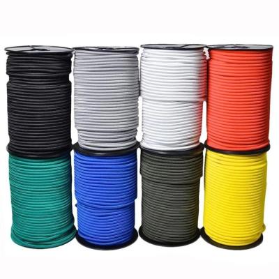 China 3mm Diameter High Strength Black Elastic Bungee Cord Rope for Heavy-duty Applications for sale