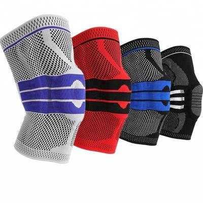 Chine US Sports en plein air Nylon Silicone Support de genou Compression appuie-genou pour le basket à vendre