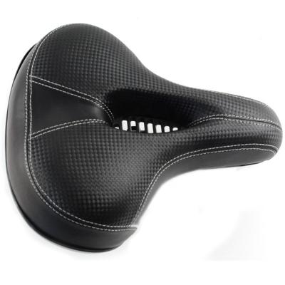 China Silla de bicicleta exterior suave y ancha para ciclismo asiento de bicicleta de montaña de cuero PU cómodo en venta