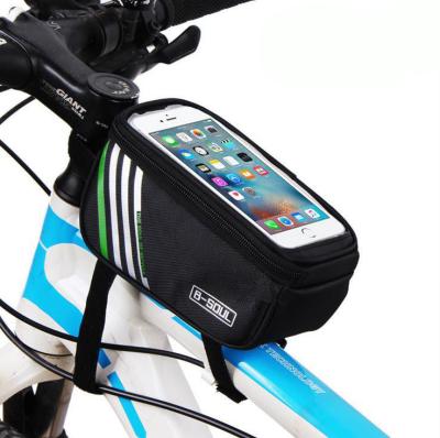 China Outdoor Sport Waterproof Bicycle Bag Mountain Road Bike Front Mobile Bag Full Payment for sale