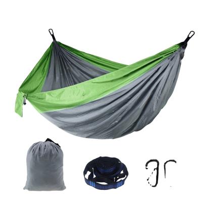 China Doppel-Camping-Hängematte Outdoor Nylon Fallschirm Reise-Hängematte mit individuellen Optionen zu verkaufen