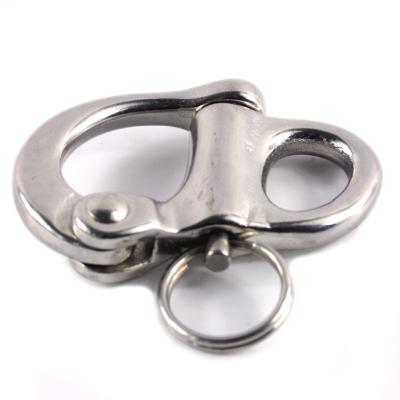 China 316 Stainless Steel Quick Release Fixed Bail Swivel Eye Snap Shackle and Efficiency for sale