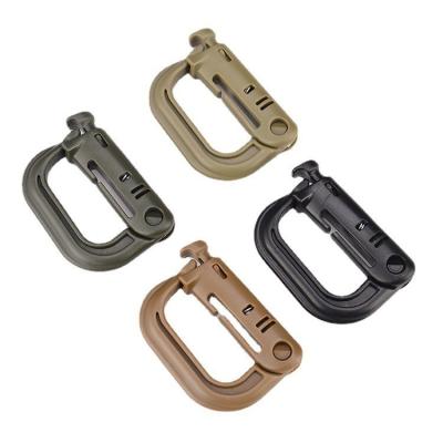 China En el exterior de plástico montañero táctico EDC Carabiner Buckle para mochila multifuncional en venta